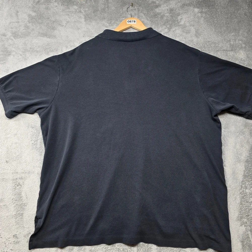 Polo Ralph Lauren Short Sleeve Jersey Polo Shirt Mens 2XLT Black Red Pony